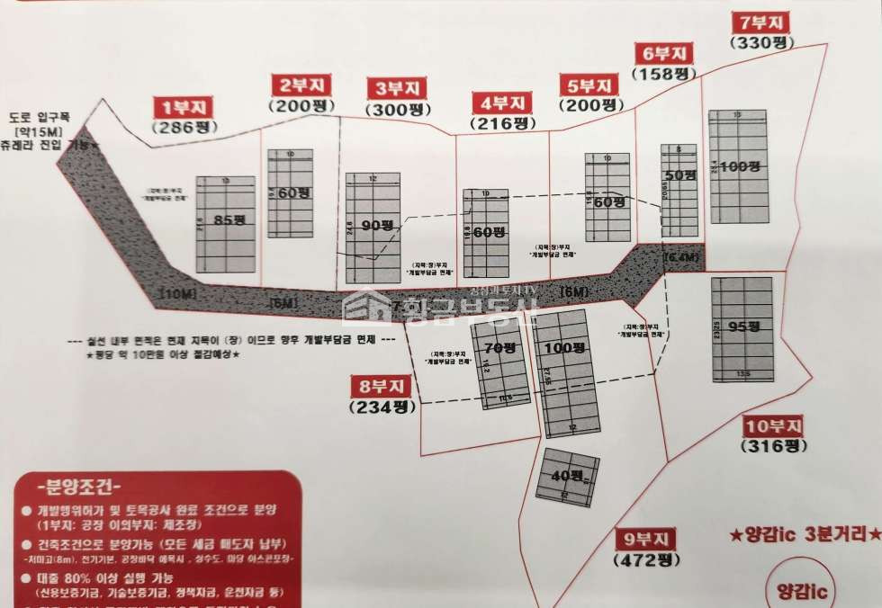 경기 화성만세구 양감면 송산리 화성토지매 개발행위득한토지, 토목공사완료, 건축조건도 가능 매매 매물번호 10091 사진 2